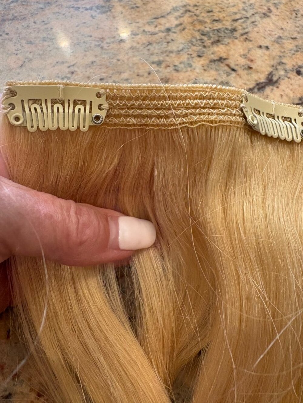 Hidden Crown Daydream Halo Hair Extensions Golden Blond 14 inches now Luxy Hair - Picture 4 of 4